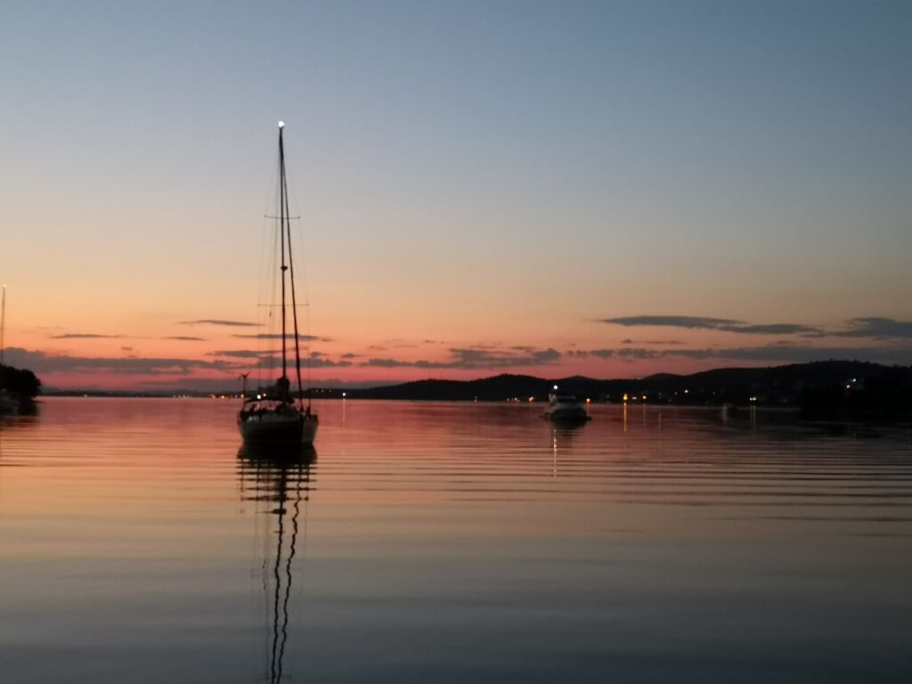 Sunset in Grebastica - White Wake Sailing