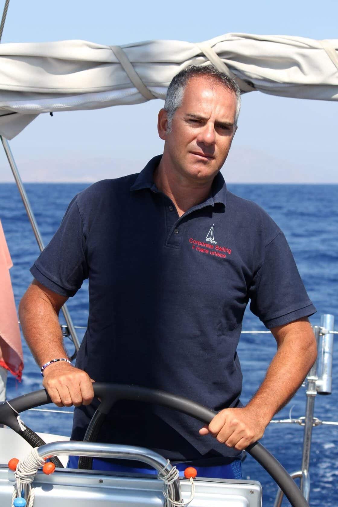 Piero Moschetta - white wake sailing